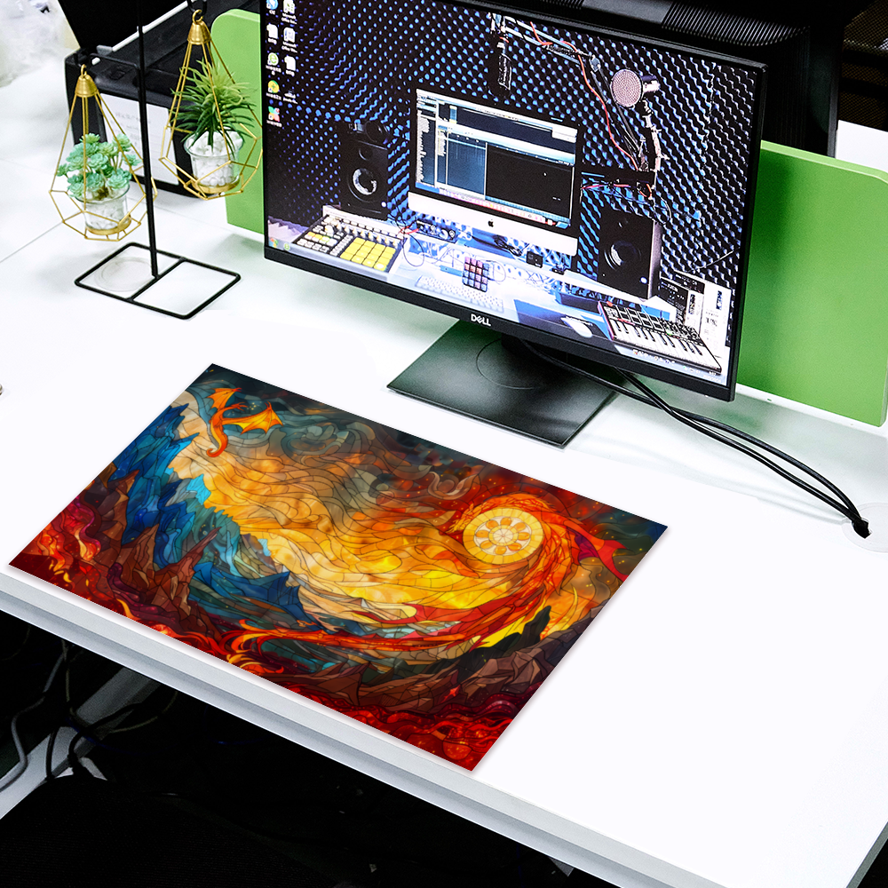 Tấm lót chuột cao su chống trượt tùy chỉnh cho bàn làm việc 18" x 14"/24" x 14"/31" x 12"