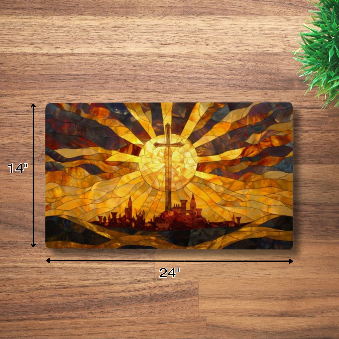 Tấm lót chuột cao su chống trượt tùy chỉnh cho bàn làm việc 18" x 14"/24" x 14"/31" x 12"