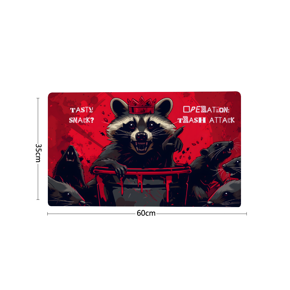 Trash King Raccoon Playmat