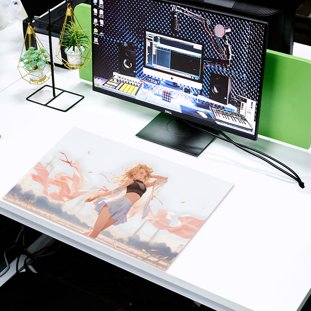 Thảm chơi Anime cô gái bầu trời trắng