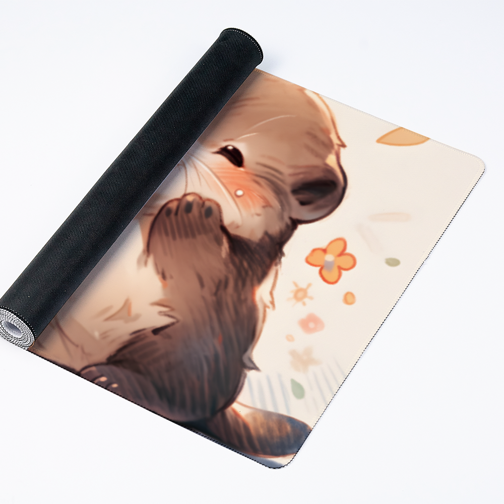 Pancake Feast Otters Deskmat