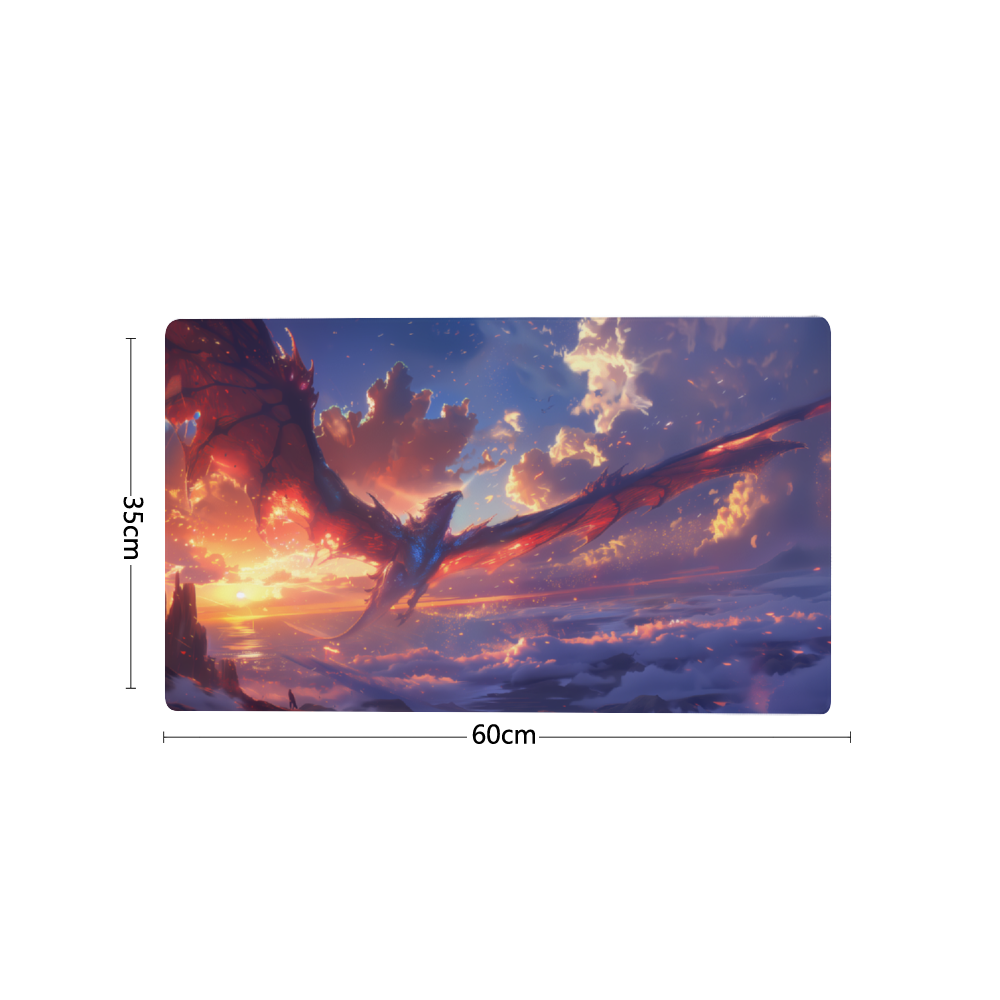 Tấm lót chuột cao su chống trượt tùy chỉnh cho bàn làm việc 18" x 14"/24" x 14"/31" x 12"