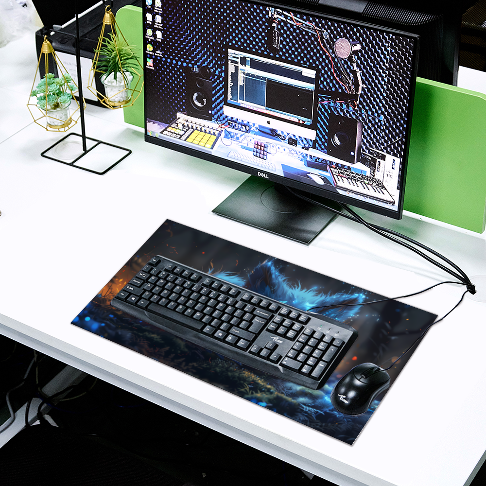 Tấm lót chuột cao su chống trượt tùy chỉnh cho bàn làm việc 18" x 14"/24" x 14"/31" x 12"