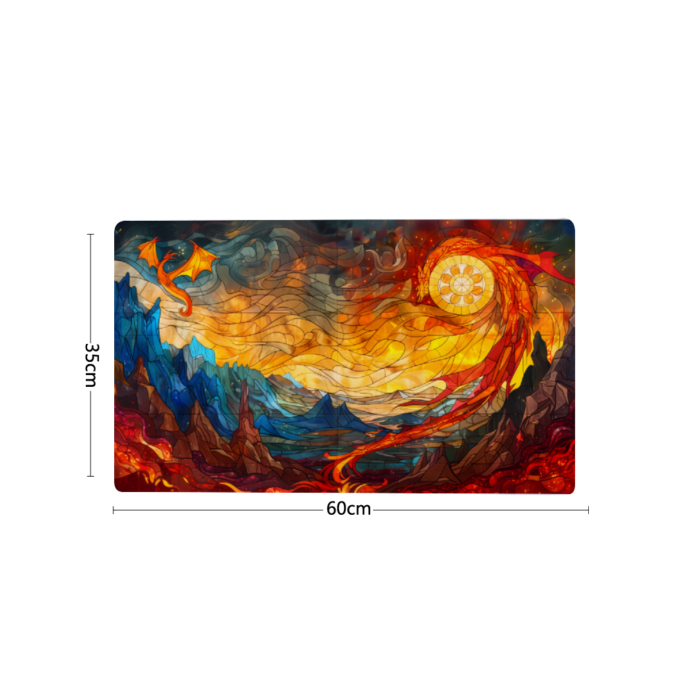 Tấm lót chuột cao su chống trượt tùy chỉnh cho bàn làm việc 18" x 14"/24" x 14"/31" x 12"