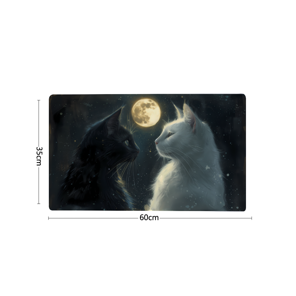 Moonlit Gaze Desk Mat