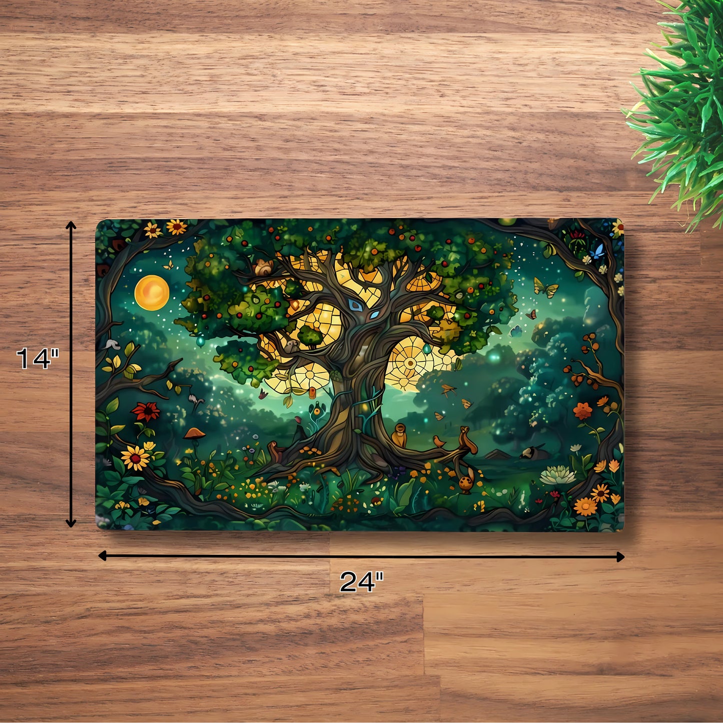 Tấm lót chuột cao su chống trượt tùy chỉnh cho bàn làm việc 18" x 14"/24" x 14"/31" x 12"