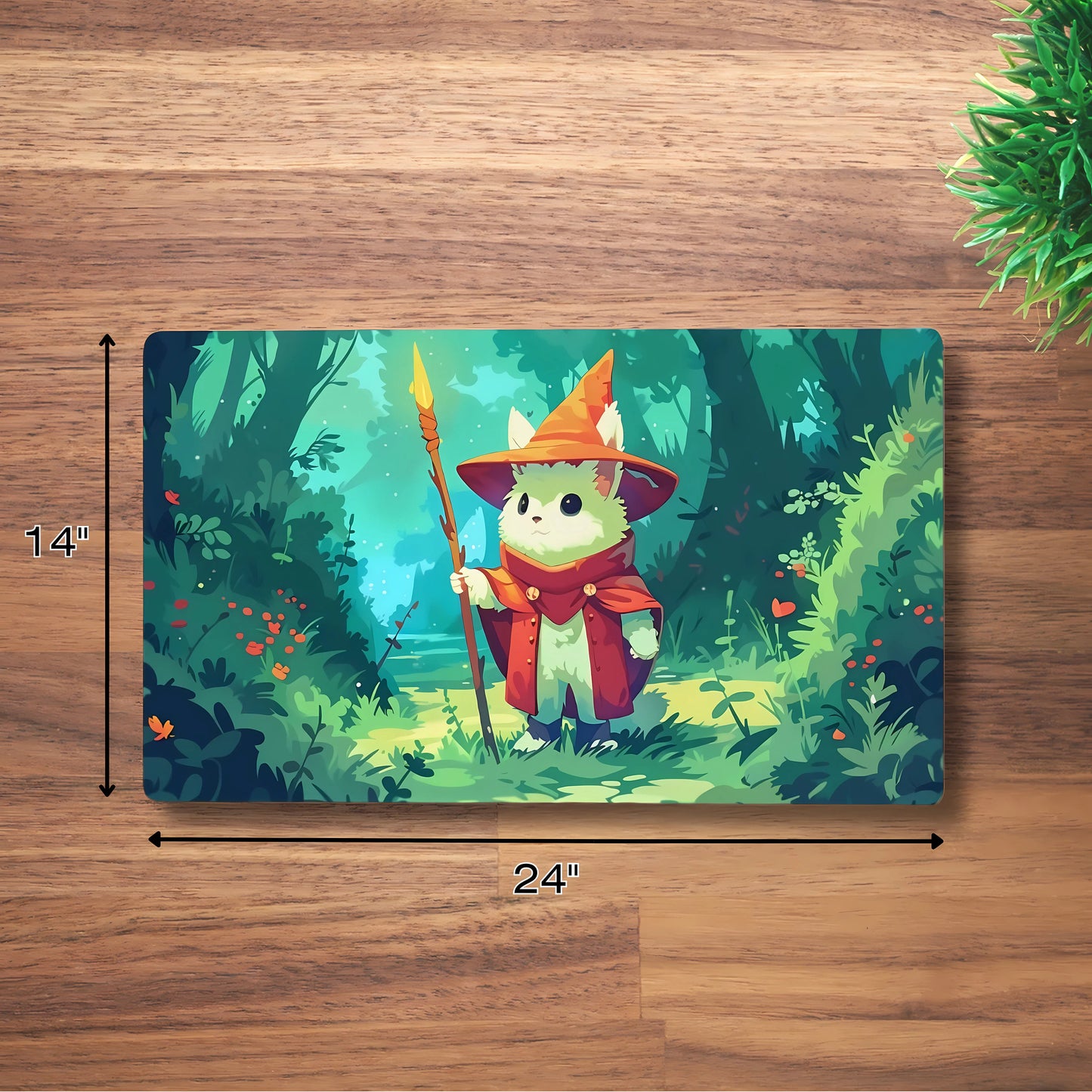 Bunny Wizard Deskmat