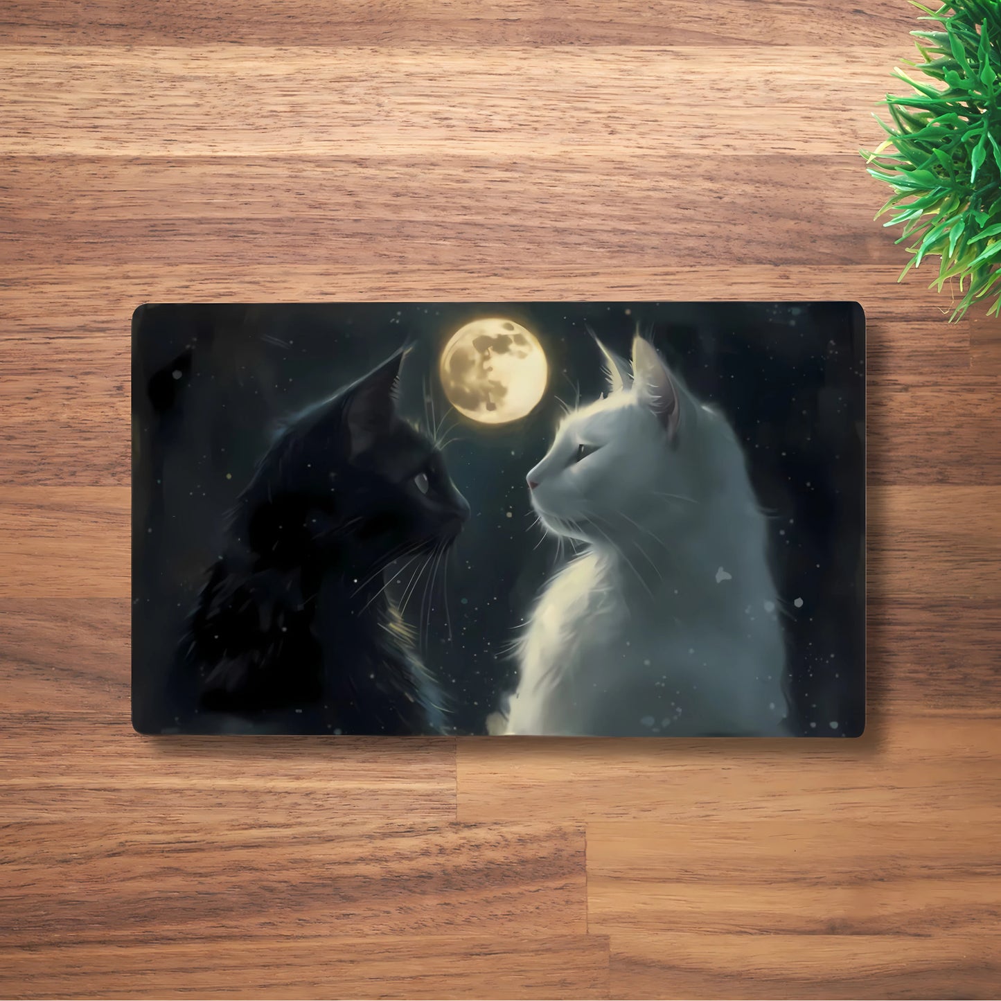 Moonlit Gaze Desk Mat