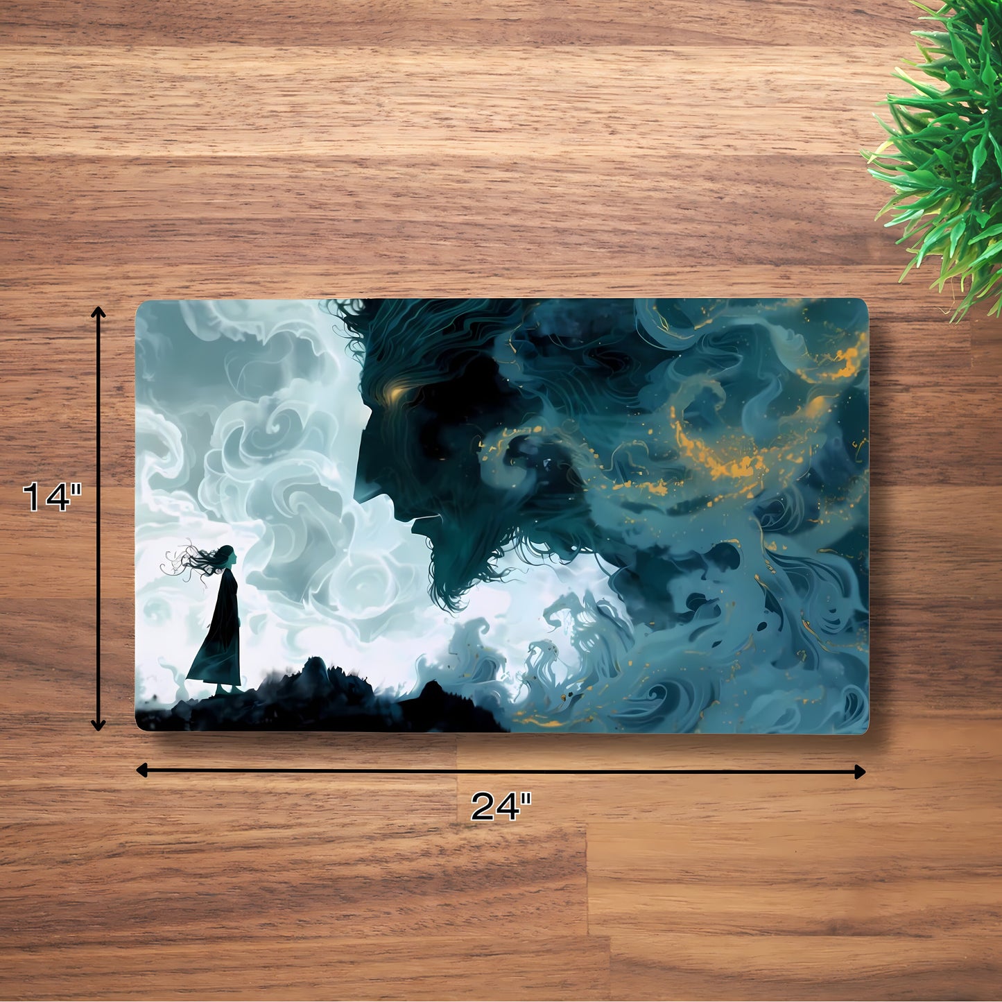 Tấm lót chuột cao su chống trượt tùy chỉnh cho bàn làm việc 18" x 14"/24" x 14"/31" x 12"