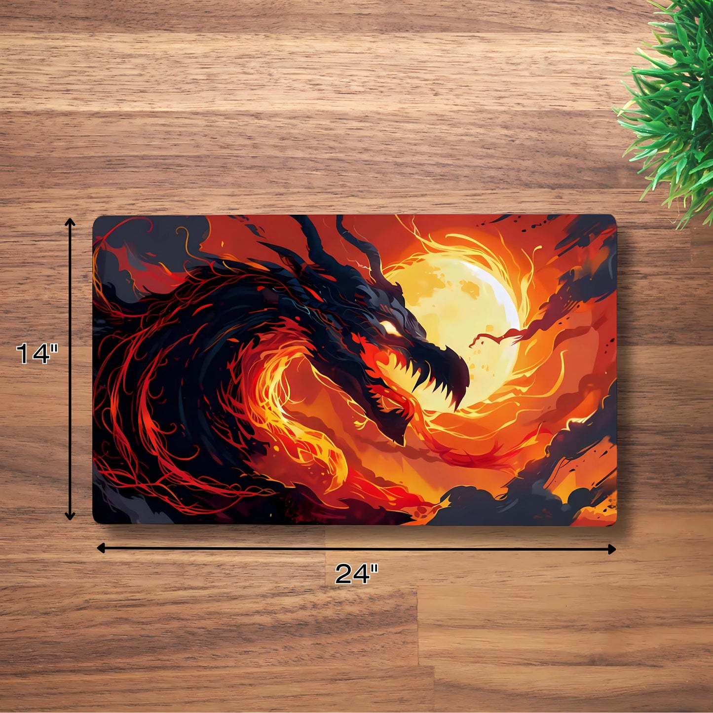 Tấm lót chuột cao su chống trượt tùy chỉnh cho bàn làm việc 18" x 14"/24" x 14"/31" x 12"