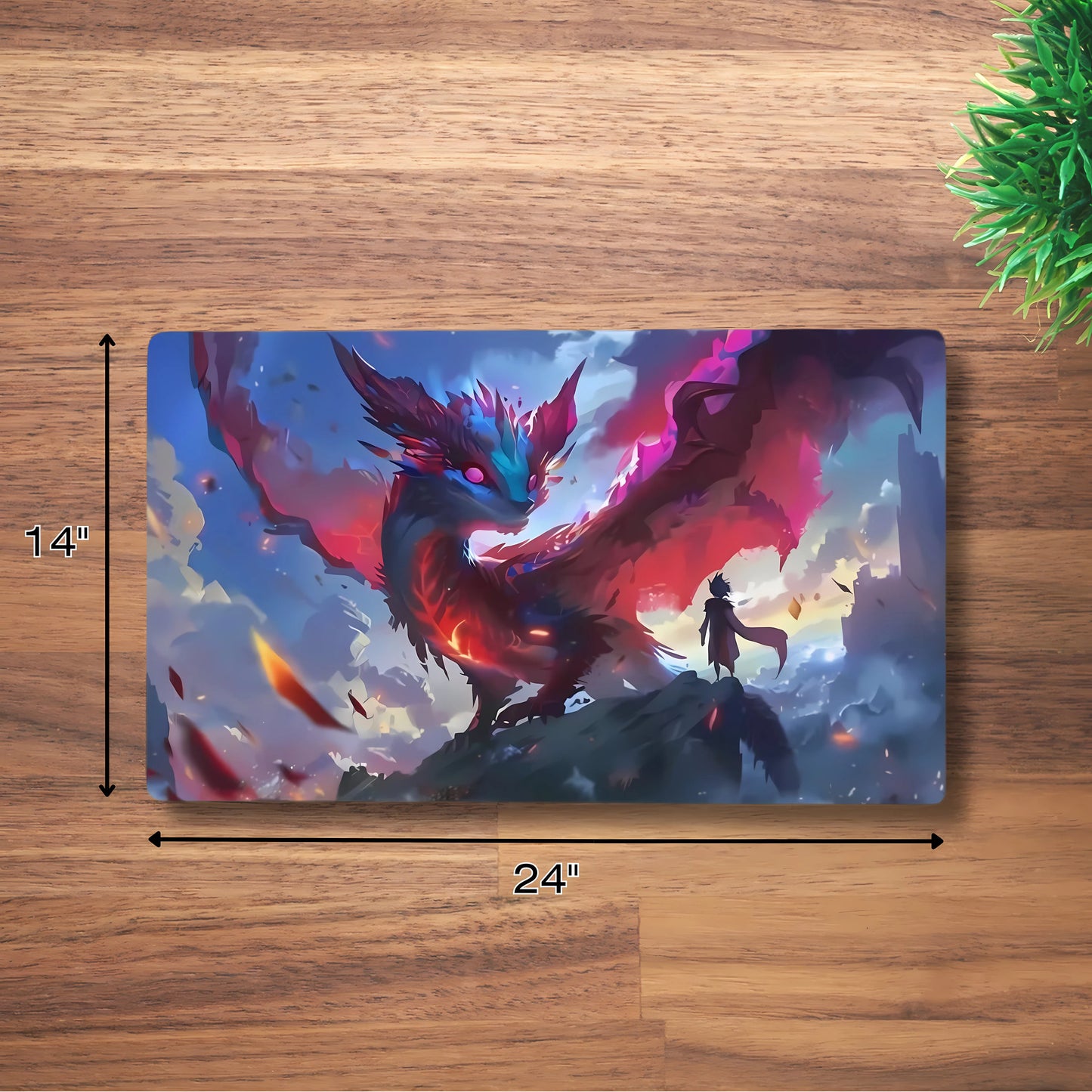 Tấm lót chuột cao su chống trượt tùy chỉnh cho bàn làm việc 18" x 14"/24" x 14"/31" x 12"