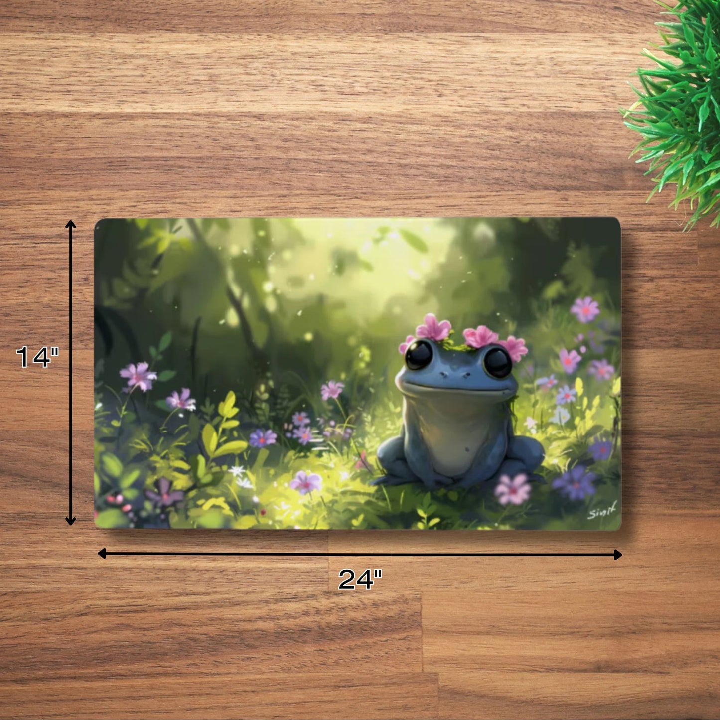 Forest Frog Haven Desk Mat