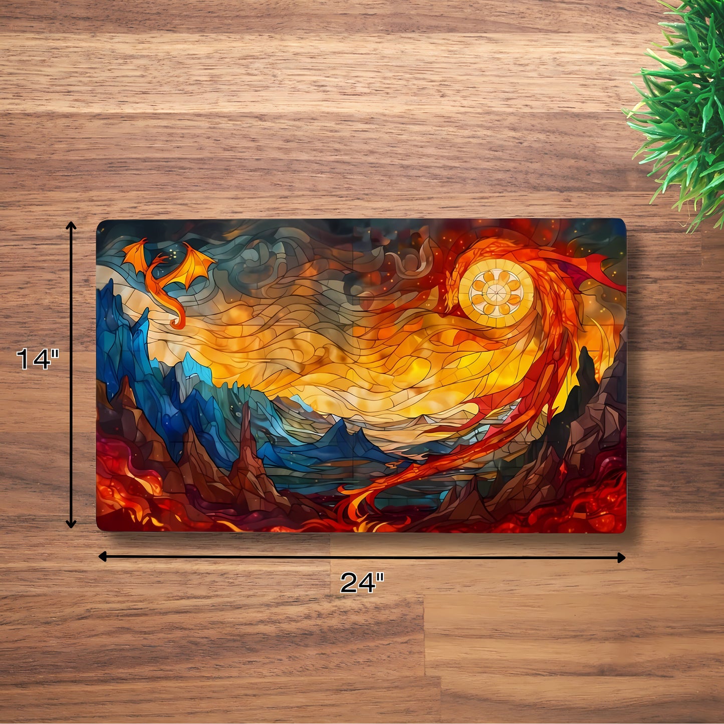 Tấm lót chuột cao su chống trượt tùy chỉnh cho bàn làm việc 18" x 14"/24" x 14"/31" x 12"