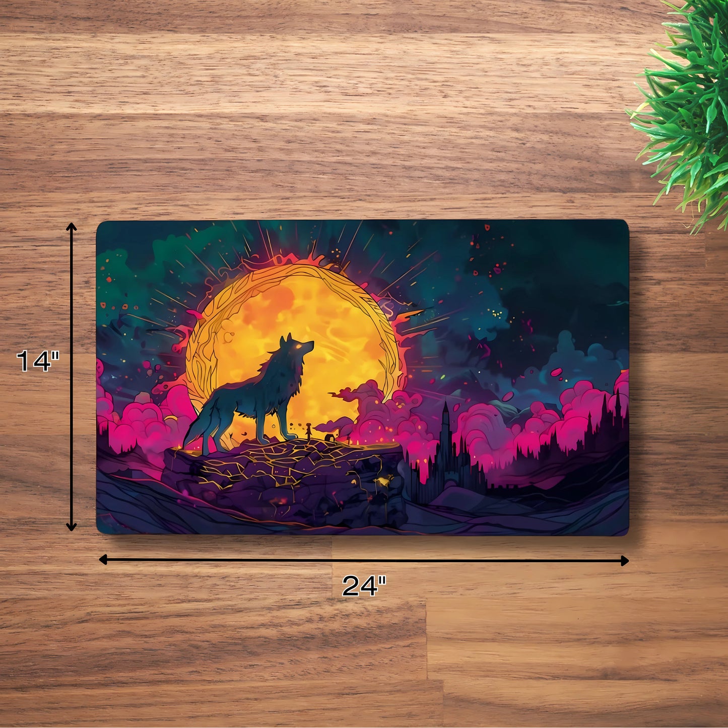 Tấm lót chuột cao su chống trượt tùy chỉnh cho bàn làm việc 18" x 14"/24" x 14"/31" x 12"