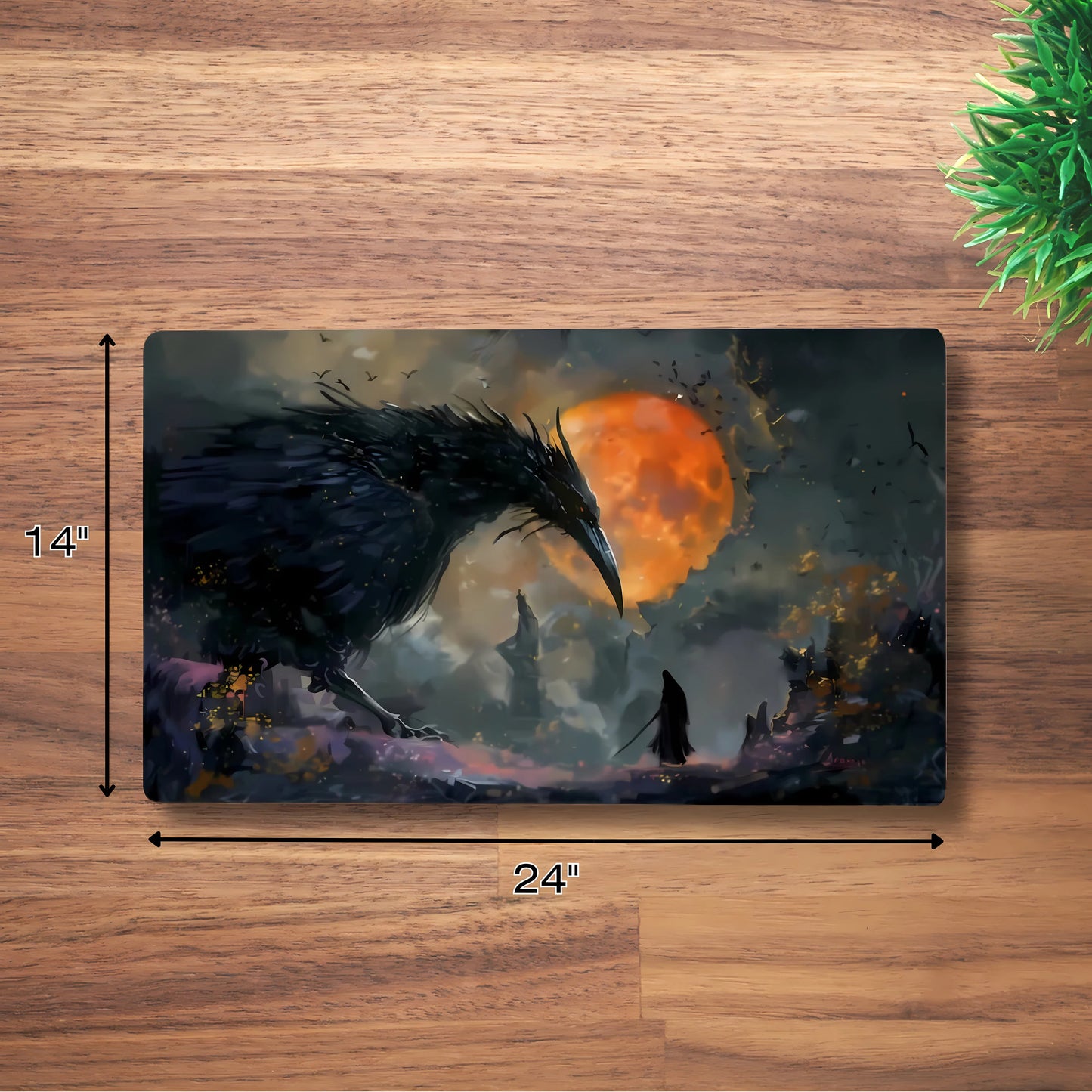 Tấm lót chuột cao su chống trượt tùy chỉnh cho bàn làm việc 18" x 14"/24" x 14"/31" x 12"
