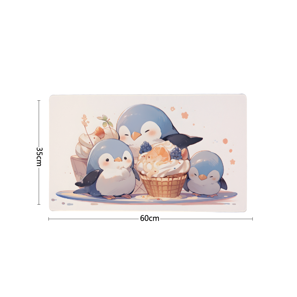 Penguin Cupcake Party Playmat