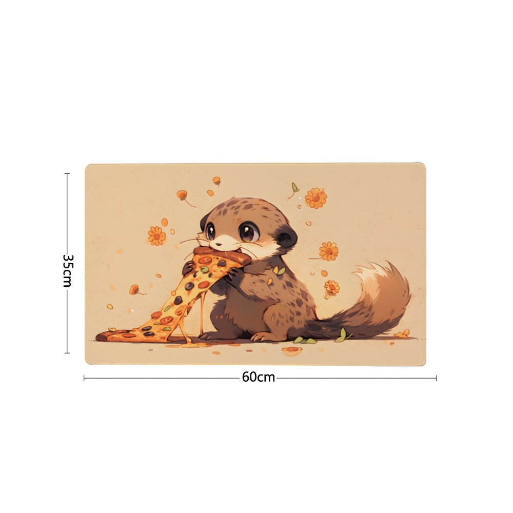 Pizza-Loving Meerkat Playmat!