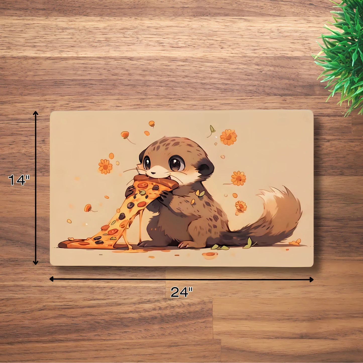 Pizza-Loving Meerkat Playmat!