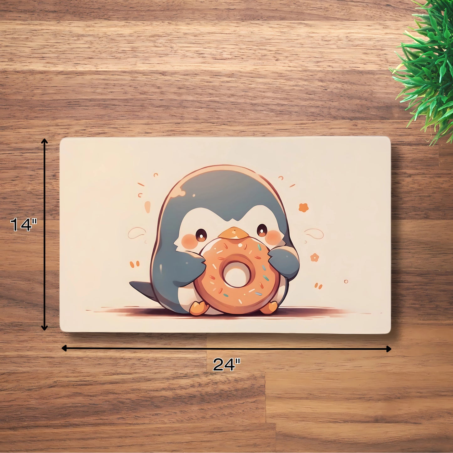 Penguin and Donut Delight Playmat