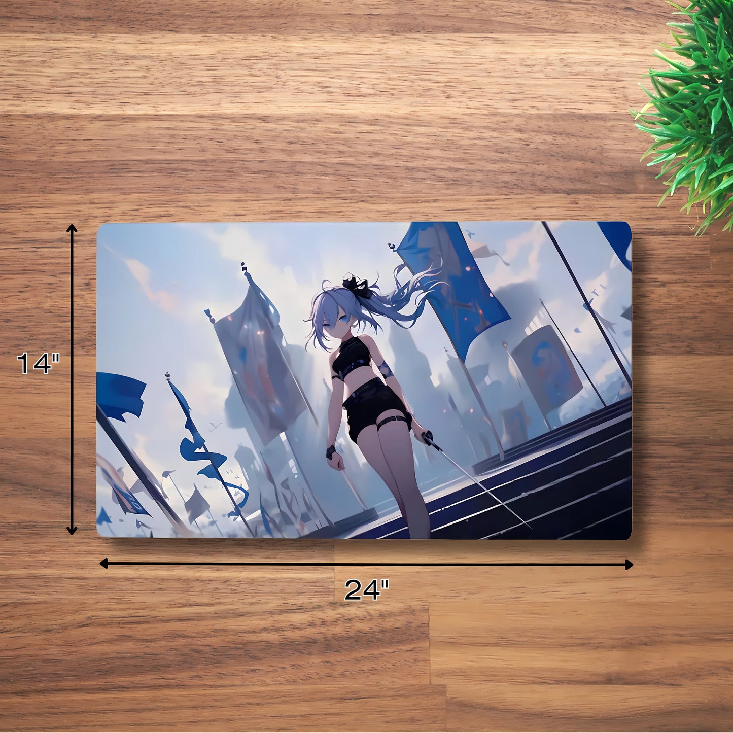 Striding Swordswoman Playmat