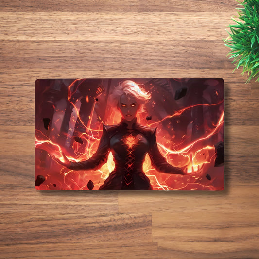 Red Lightning Sorceress Playmat